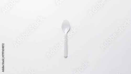 Plastic spoon isolated on a...
