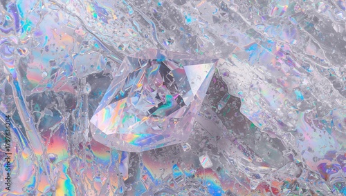Brilliantly shimmering crys...