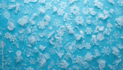 White round foam pieces sca...