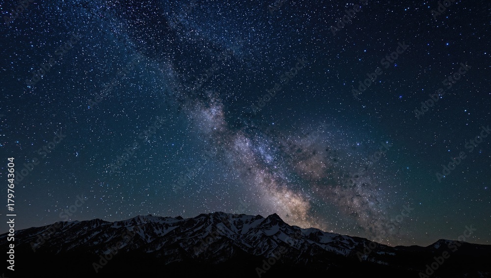 custom made wallpaper toronto digitalThe night mountains are illuminated by the Milky Way, a breathtaking celestial view.