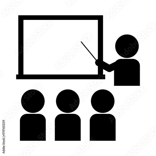 会議・講義のピクトグラム　アイコン　マーク　案内　サイン　標識