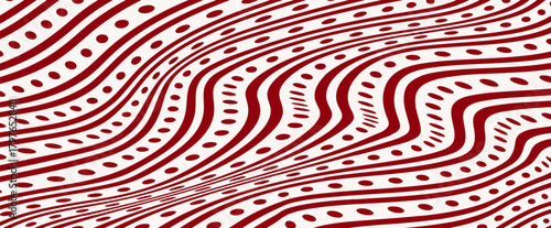 Red Geometric Seamless Pattern Background