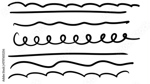 Easy to use hand made line doodle art