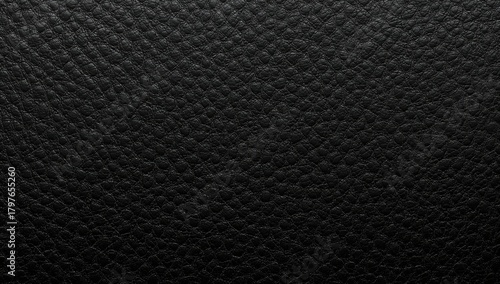 Wallpaper Mural Close-up of black synthetic leather, showcasing artificial skin texture with embossed pattern, ideal for editorial header background Torontodigital.ca
