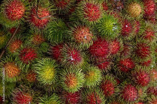 rambutan on the market