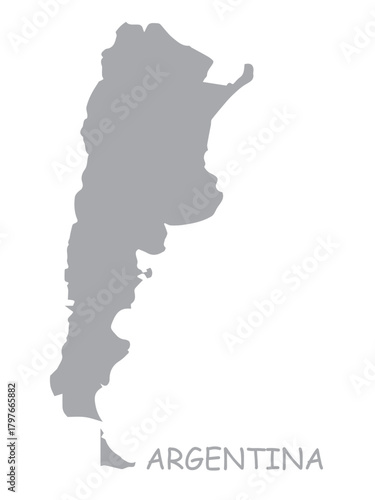 Argentina Map Outline