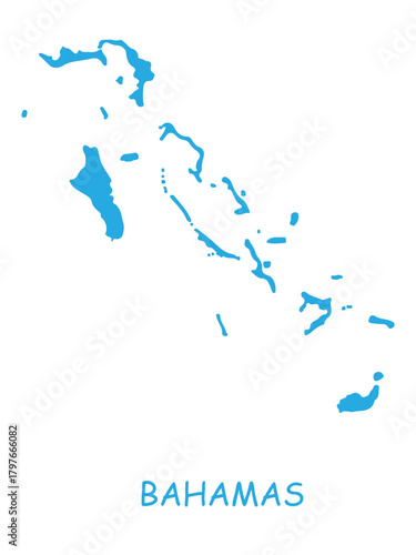Map of the Bahamas