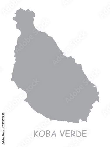 Island Silhouette Map