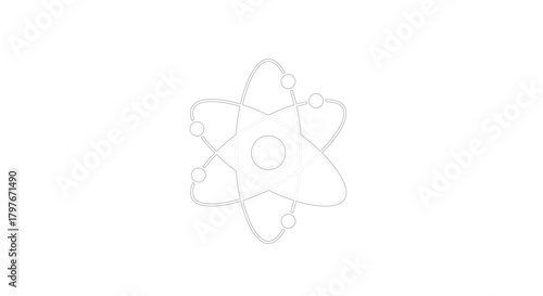 Atomic structure icon