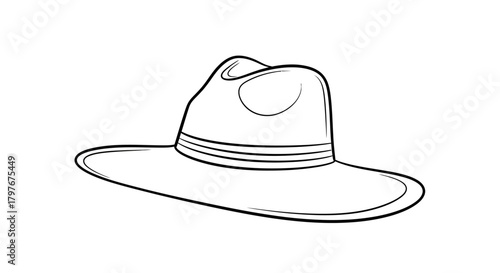 cowboy hat isolated on white