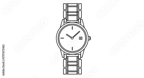 wrist watch isolated on white