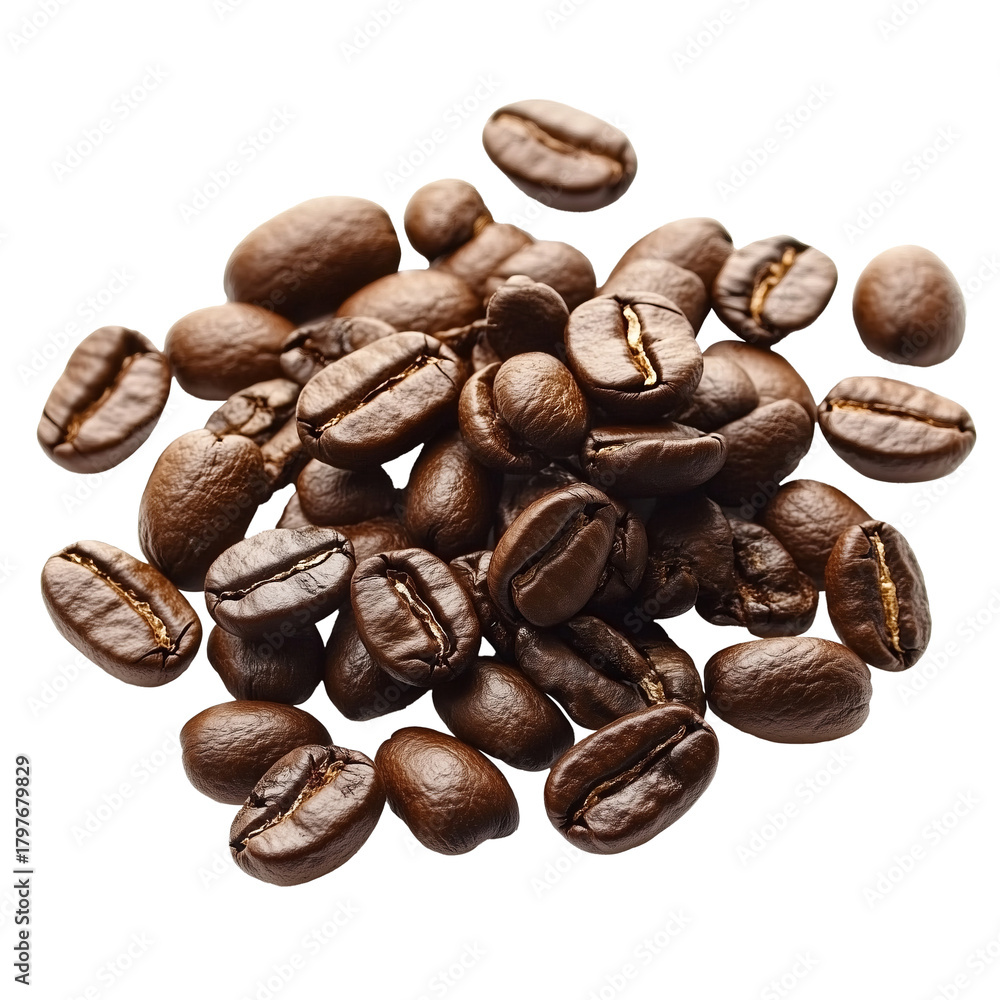 Naklejka premium Coffee Beans isolated on a white background