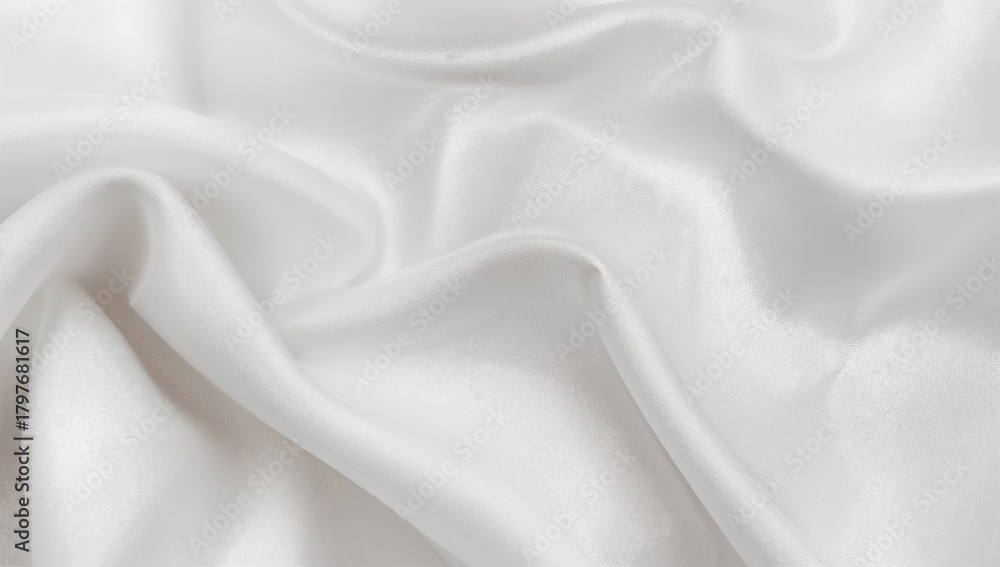 Obraz premium White fabric curtain texture, suitable for editorial header background
