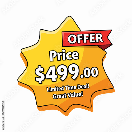 499 Dollar American Money vector text symbol. $499 USD United States Dollar stock vector