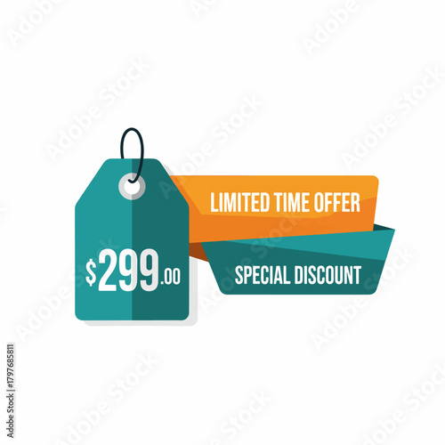 Vector price tags $299,00