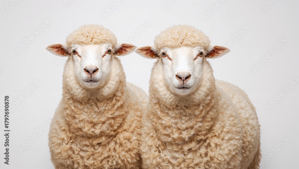 Obraz premium Sheep grazing in a field, highlighting natural fiber-rich food source