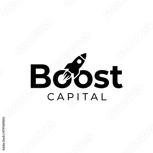 Boost Capital logo with rocket ship icon for business growth.
