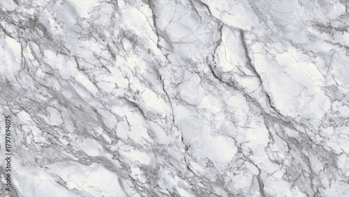 Natural white marble texture with grey veins, detailed geological surface background Vector, illustration.