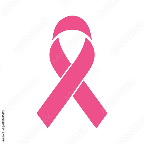 Cancer Awareness Symbol, Pink Ribbon, Support Ribbon PNG Transparent Vector