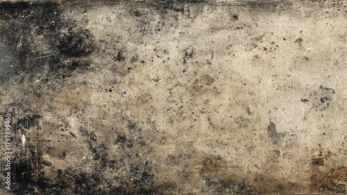 Vintage weathered grunge paper texture with stains and scratches, abstract background. Vector, illustration.