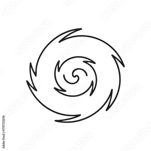 Severe Storm Cyclone Icon