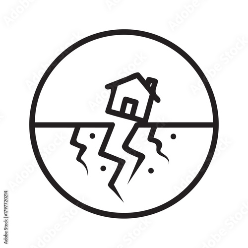 Earthquake Hazard Warning Symbol