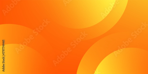 Minimal geometric background. Orange elements with fluid gradient. Dynamic shapes composition. Eps10 vector