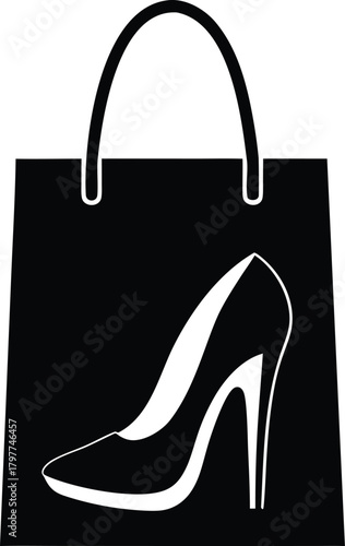 High Heel Shopping Bag Icon