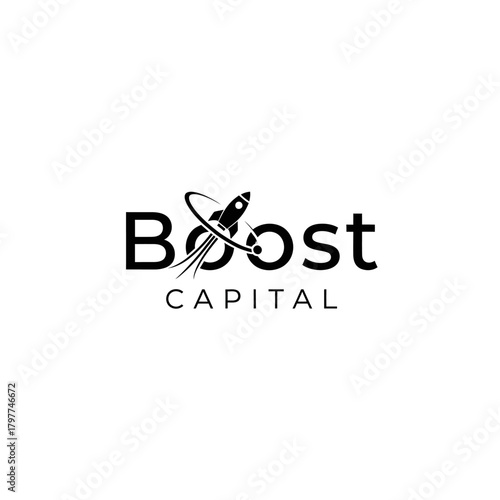Boost Capital Logo - Rocket Launching into Financial Growth and Success.
