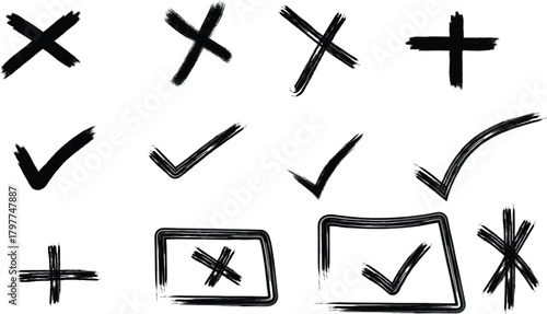 set of cross symbols