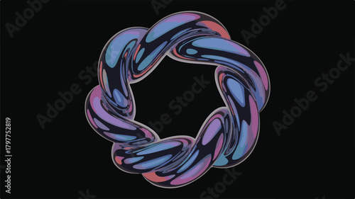 Abstract colorful vector network with wires and electric connections