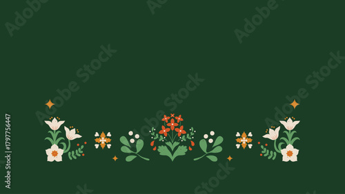 Red Green and Yellow Folksy Christmas Somber Greetings Christmas Presentation