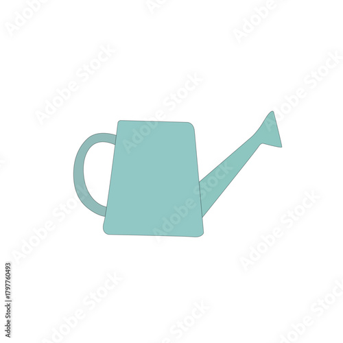 Light blue watering can, perfect for gardening needs