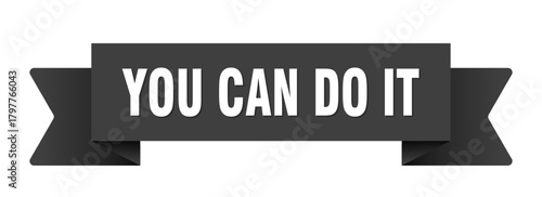 you can do it ribbon isolated on transparent background. you can do it ribbon