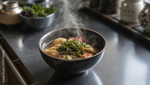 Nutritious Korean seaweed soup, beneficial for health