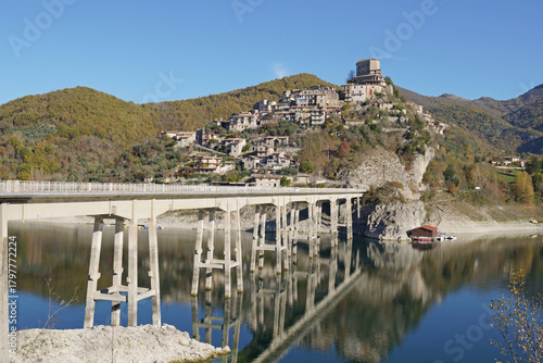 Castel di Tora, Lake Turano, Lazio, Italy