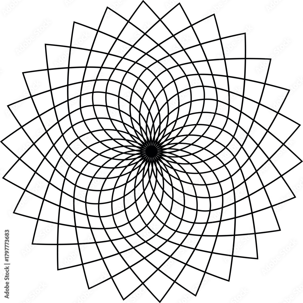 Obraz premium Abstract Architectural Window Pattern with Circular Roof Lines, Futuristic Construction Web Design, 3D Glass and Metal Structure Vector Illustration