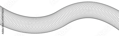 Flexible Steel and Plastic Corrugated Pipe Hose Isolated – Industrial Metallic Spiral Tube Cable Wire for Technology, Equipment and Construction Background