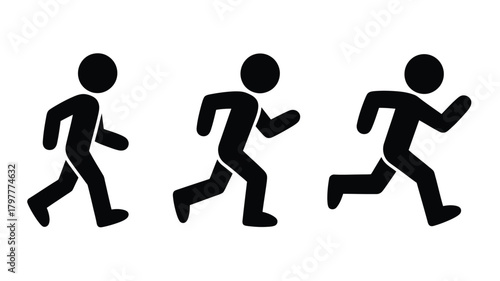 Dynamic runners sprinting forward in a race, representing fitness, progress, and determination, perfect for health or sports themes