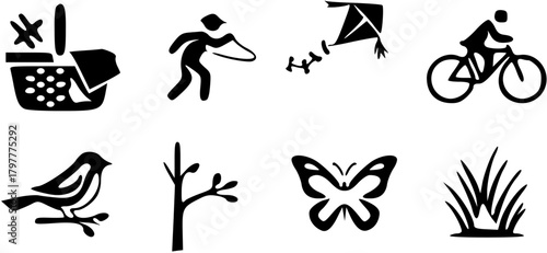 Outdoor Activities and Nature Icons