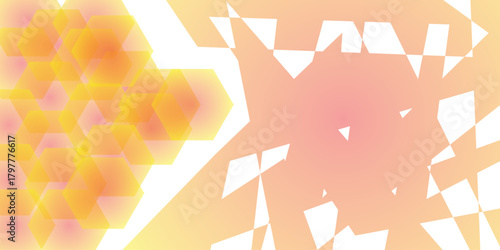 Colorful yellow pattern abstract random background