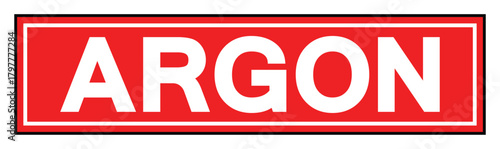 Argon Symbol Sign ,Vector Illustration, Isolate On White Background Label.EPS10