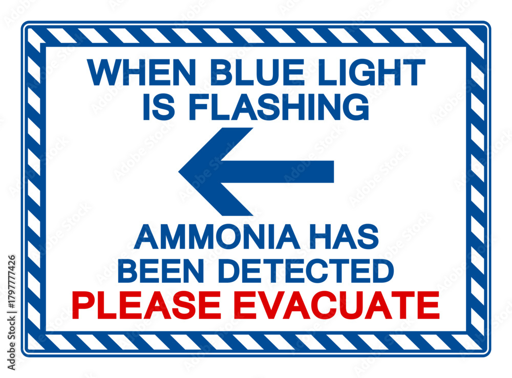 Obraz premium Ammonia Has Been Detected In This Area Symbol Sign, Vector Illustration, Isolate On White Background, Label.EPS10