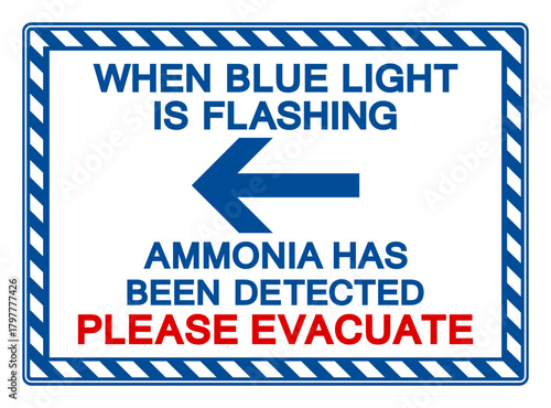 Ammonia Has Been Detected In This Area Symbol Sign, Vector Illustration, Isolate On White Background, Label.EPS10