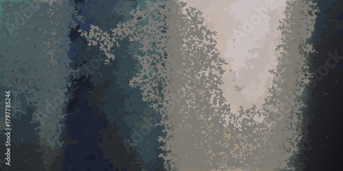 Abstract textured background with vertical stripes of dark blue green and beige tones