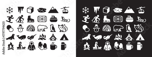 Large Set of Photography, Camera, and Visual Media Solid Glyph Icons