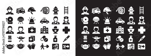 Large Set of Business, Marketing, and Success Solid Glyph Icons