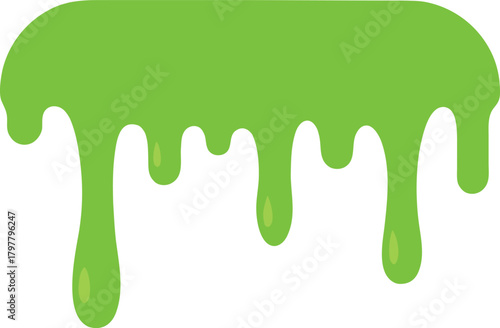 neon green slime splatters and drips vector icon