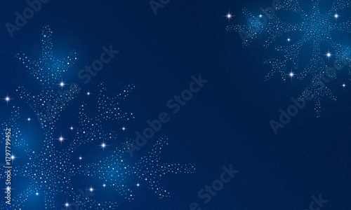 Christmas decoration background. Abstract christmas and New Year design holiday background with snowflakes dots. Subtle heavy snow flakes composition. Winter fleck crystallic granules. Snowfall sky