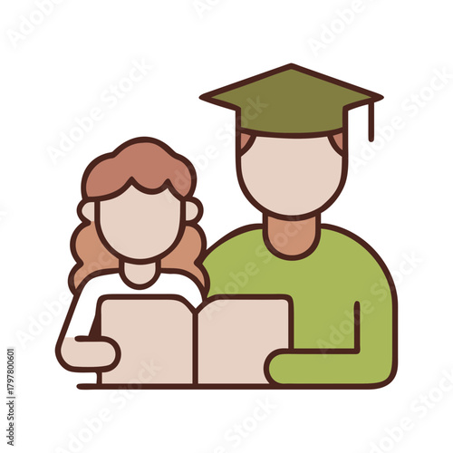 mentor and student for web and graphic design.